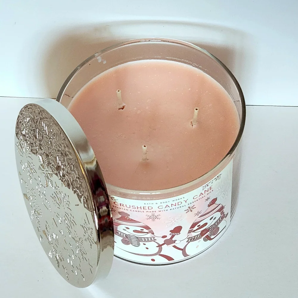 Bath & Body Works Crushed Candy Cane 3-Wick Candle